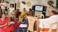 Mahapuja and Prasad Vitarana; Picture courtesy Shri Jaikishan Kandlur